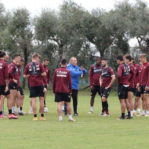Salernitana questo pomeriggio al lavoro per preparare la sfida contro il Monza