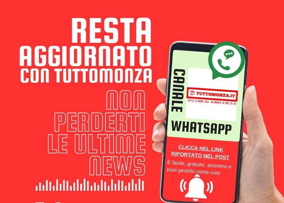 TuttoMonza ha il suo canale WhatsApp: ecco come iscriversi