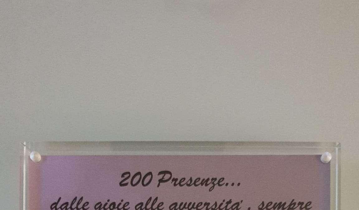 La Curva Pieri omaggia D'Errico per le 200 presenze