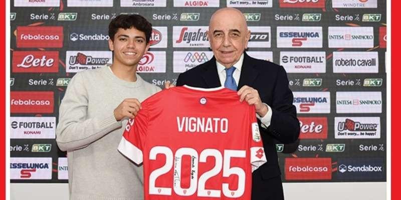 Vignato biancorosso fino al 2025: ufficiale il rinnovo del contratto