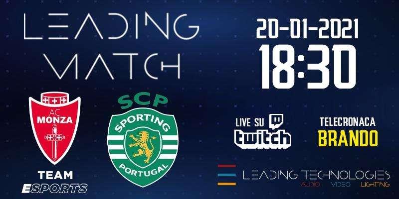 Leading match: il 20 gennaio terza gara con lo Sporting Lisbona