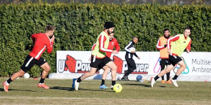 Allenamento pomeridiano a Monzello