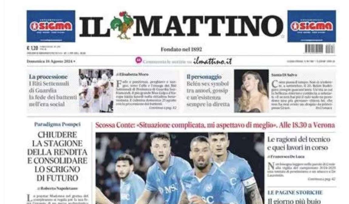 Il Mattino: "Scossa Conte: Napoli anno zero"