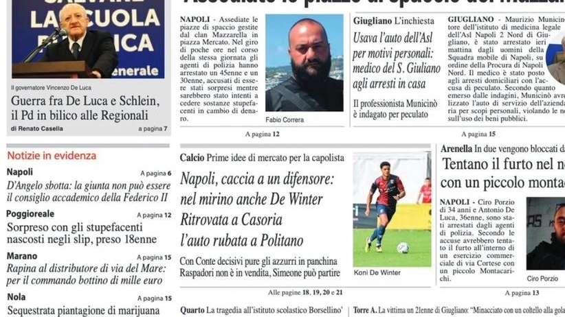 Cronache di Napoli fa un nome nuovo: "Nel mirino del Napoli c'è De Winter"