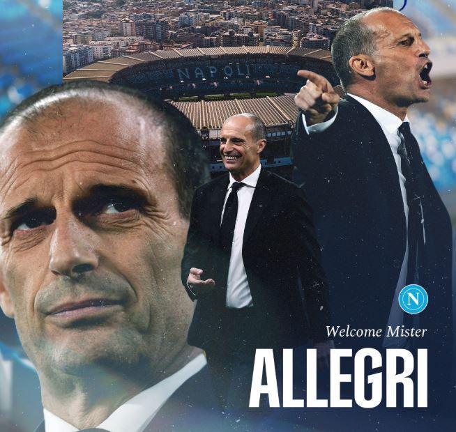 Allegri è l'allenatore del Napoli! L'annuncio di ADL: "Benvenuto Max"