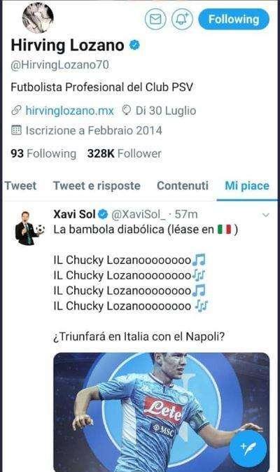 FOTO - "Lozano al Napoli!", spunta il like del Chucky: altro indizio di un acquisto imminente?