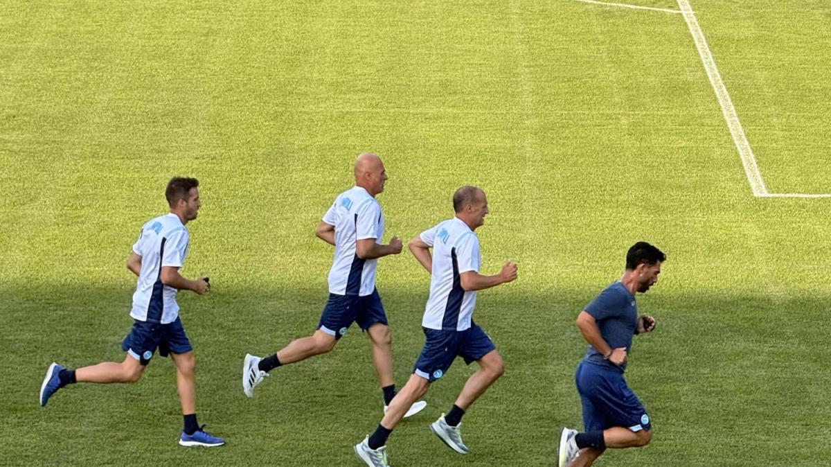 Dimaro, Allegri protagonista: allenamento personale col preparatore dopo la seduta