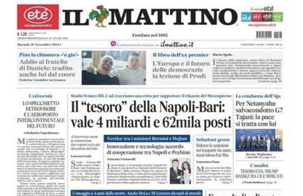 Il Mattino: "Conte in ginocchio per Diego"