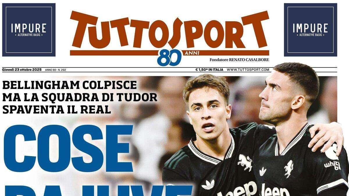 Tuttosport: "La Juventus spaventa il Real Madrid"