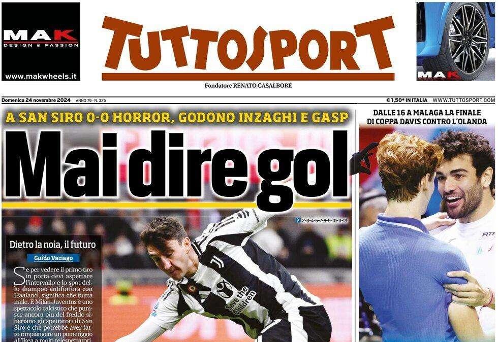 Tuttosport: "Milan-Juve, mai dire goal"