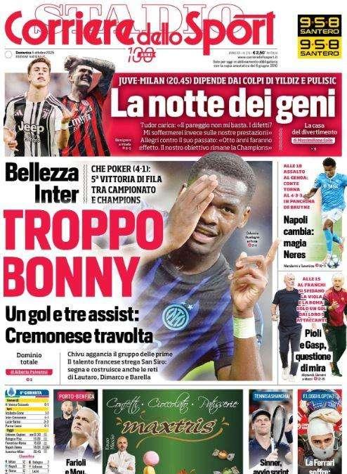 Corriere dello Sport: "Napoli cambia, magia Neres"