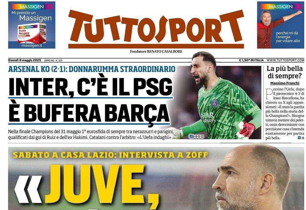 Tuttosport: "Inter, c'è il Psg. Bufera Barcellona"