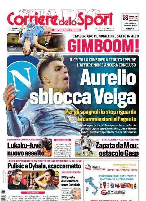 PRIMA PAGINA - CdS Campania: "Aurelio sblocca Veiga"