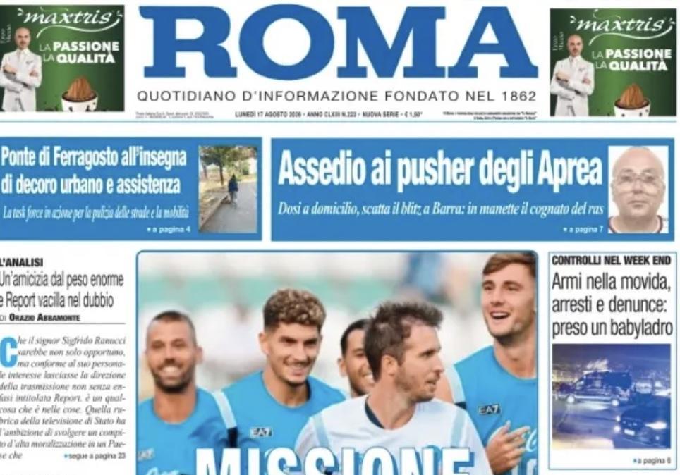 Napoli, si fa sul serio. Il Roma: "Missione campionato"
