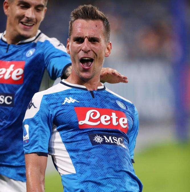 Dazn - Milik ha dato un calcio alla zolla dove si fece male 2 anni fa