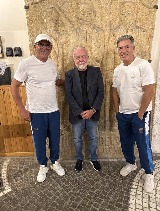 Careca e Alemao a Castel di Sangro: visita delle due leggende si conclude a cena con ADL