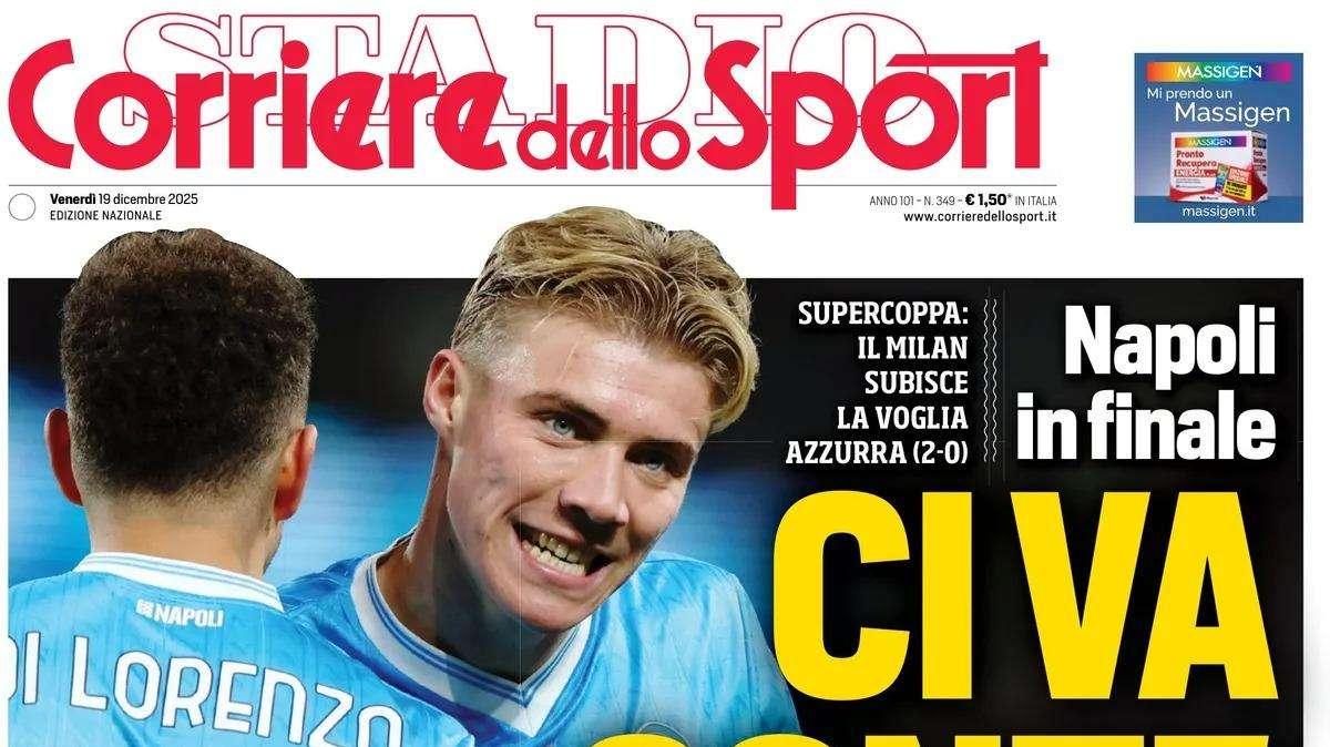 Corriere dello Sport: "Napoli in finale: ci va Conte"