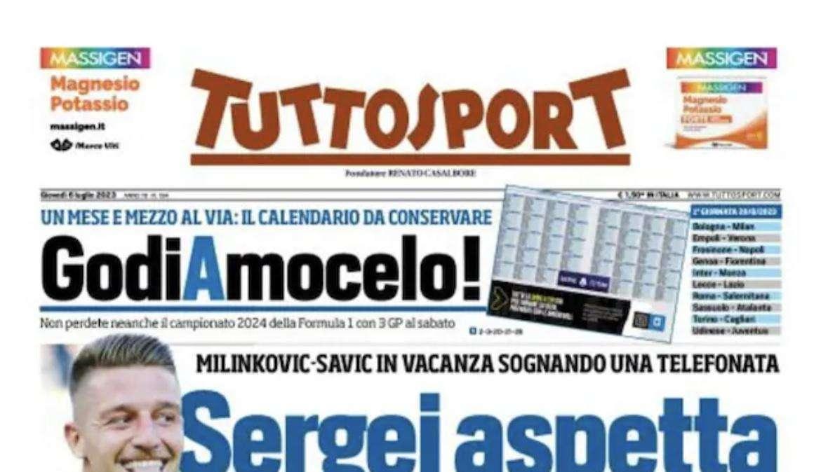PRIMA PAGINA - Tuttosport: “Sergej aspetta solo la Juve”