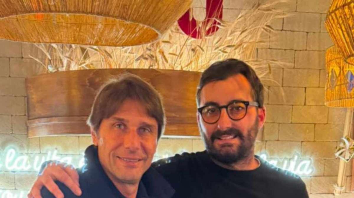 Serata in pizzeria per Antonio Conte: ha cenato a Piazza Vittoria