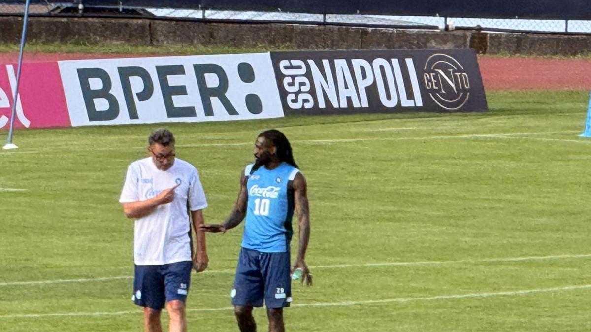 Landucci si confronta con Anguissa: colloquio a fine allenamento
