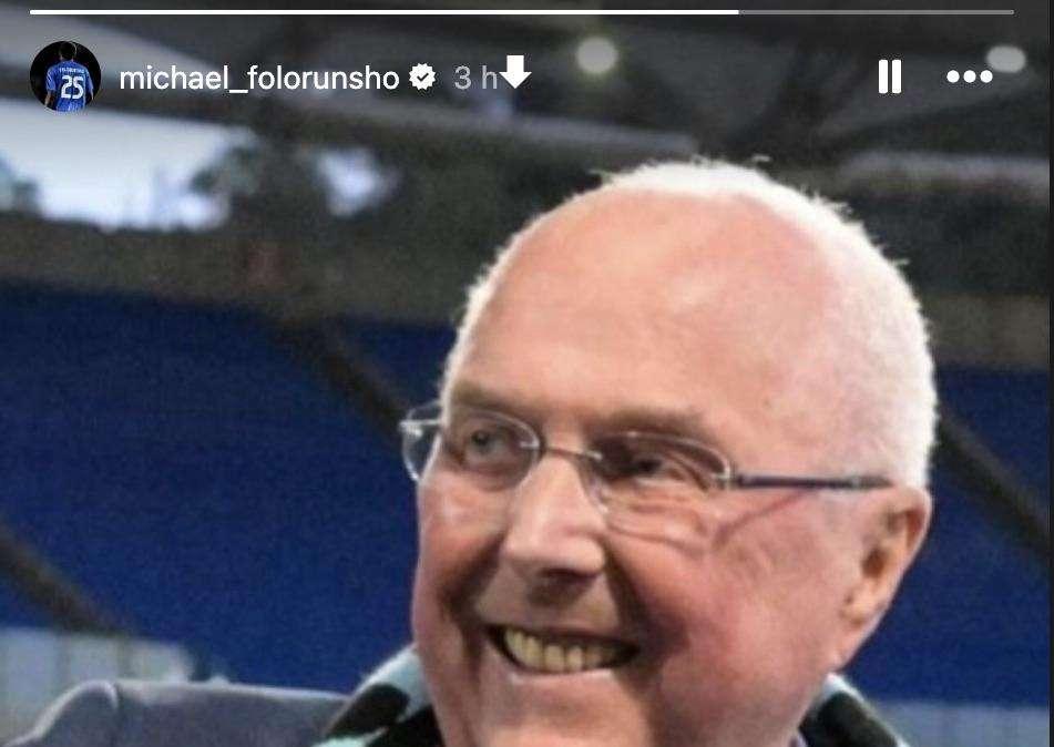 Folorunsho in ricordo di Sven Goran Eriksson: il saluto sui social