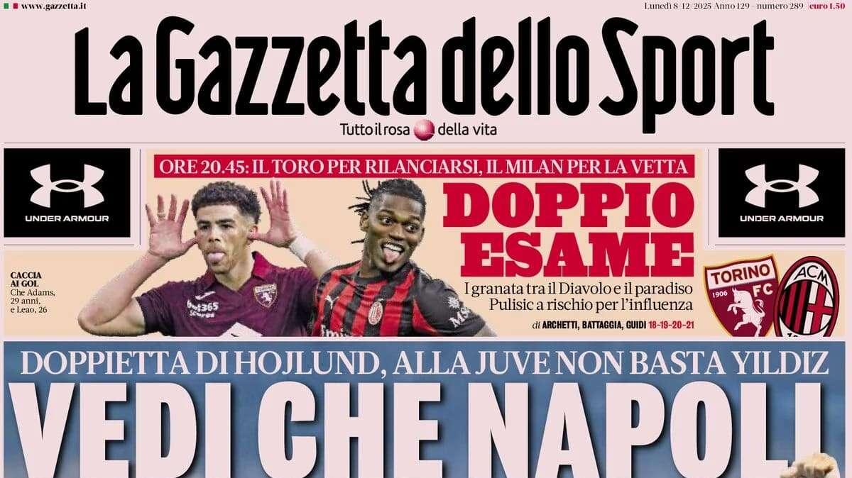 Gazzetta dello Sport: "Vedi che Napoli: Conte in testa, Spalletti a -8"