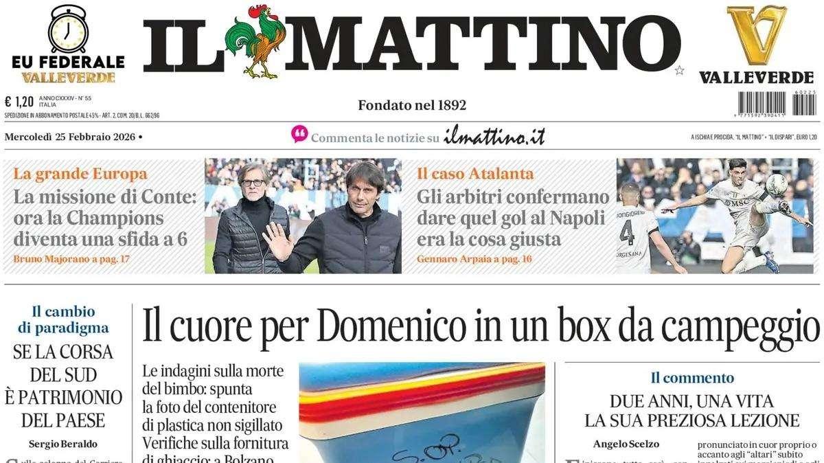 Corsa Champions, Il Mattino: "Ora è  una sfida a 6" 