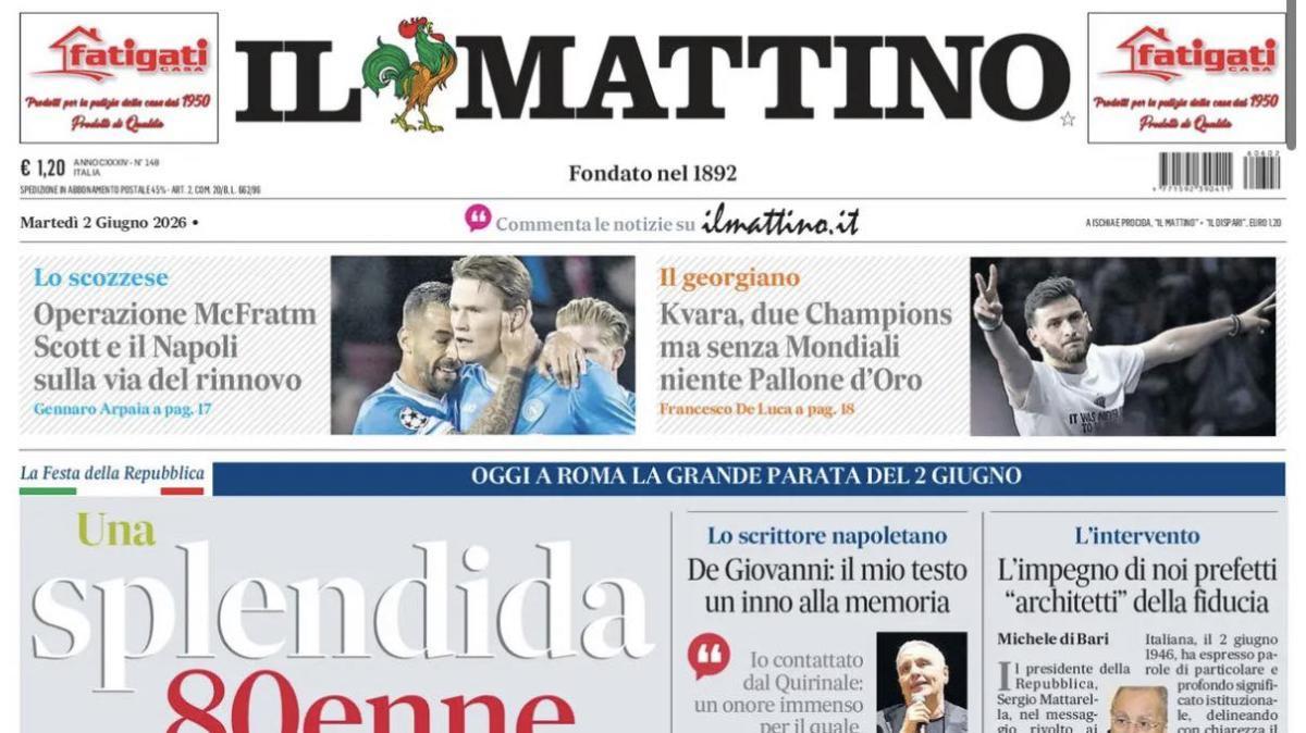 Futuro McTominay, Il Mattino: "Scott e il Napoli sulla via del rinnovo"