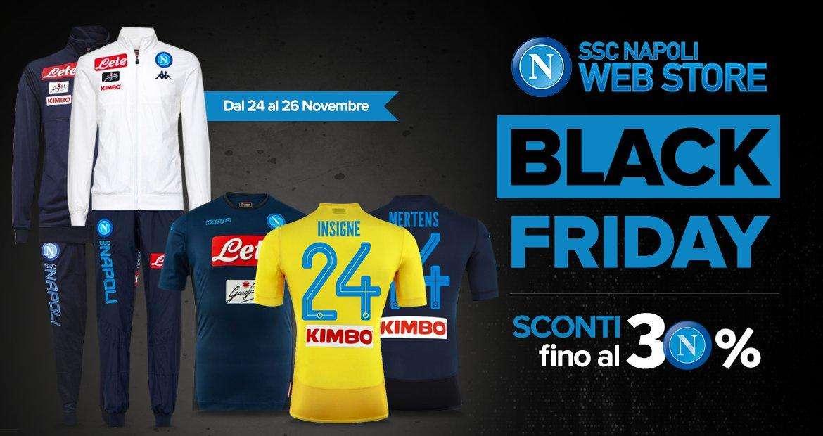 Il Black Friday del Web Store Ufficiale della SSC Napoli è iniziato!