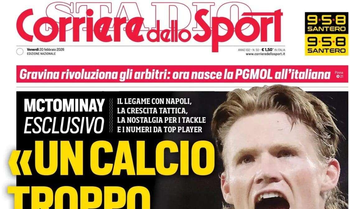 McTominay sulla prima del CdS: "Un calcio troppo morbido"