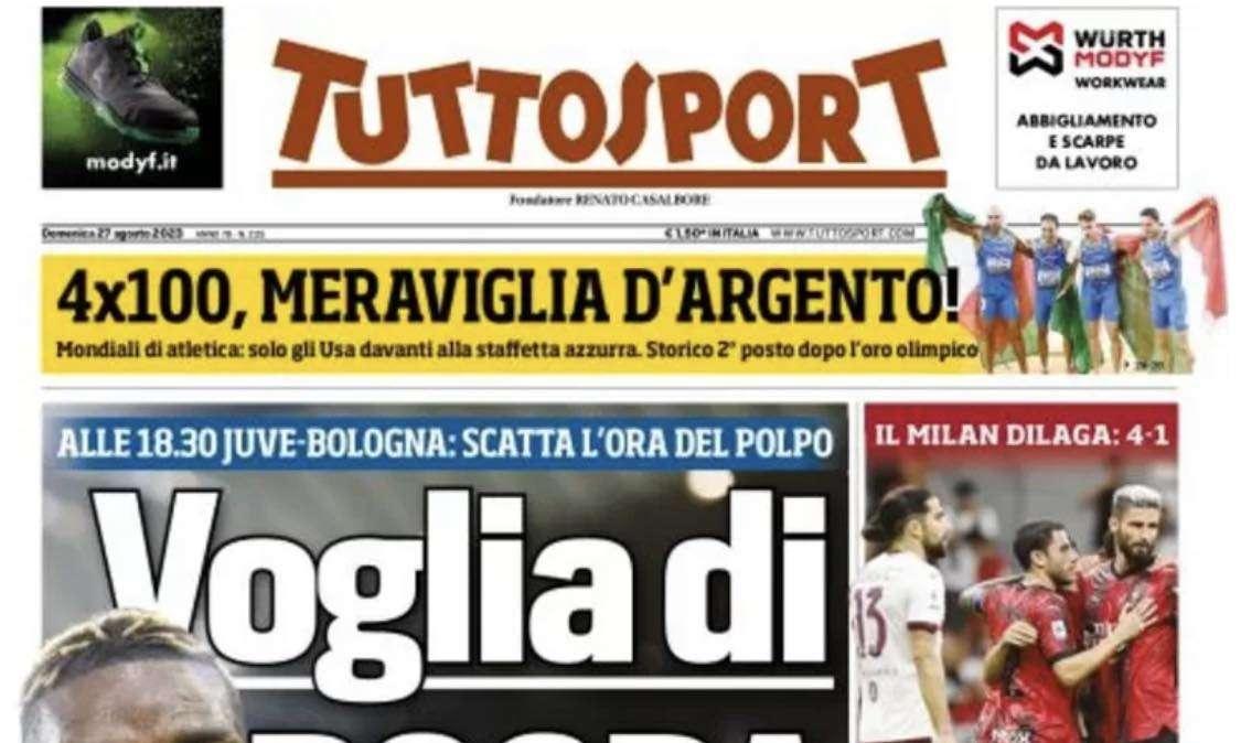 PRIMA PAGINA - Tuttosport: "Voglia di Pogba"