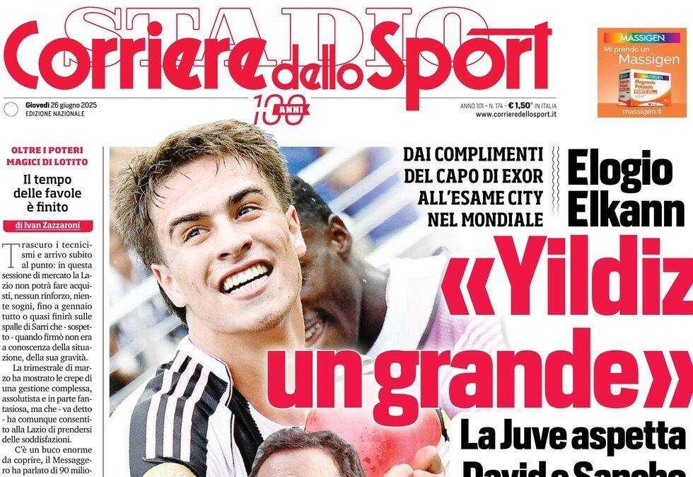 Il Corriere dello Sport conferma le voci: "Núñez, look da Napoli"