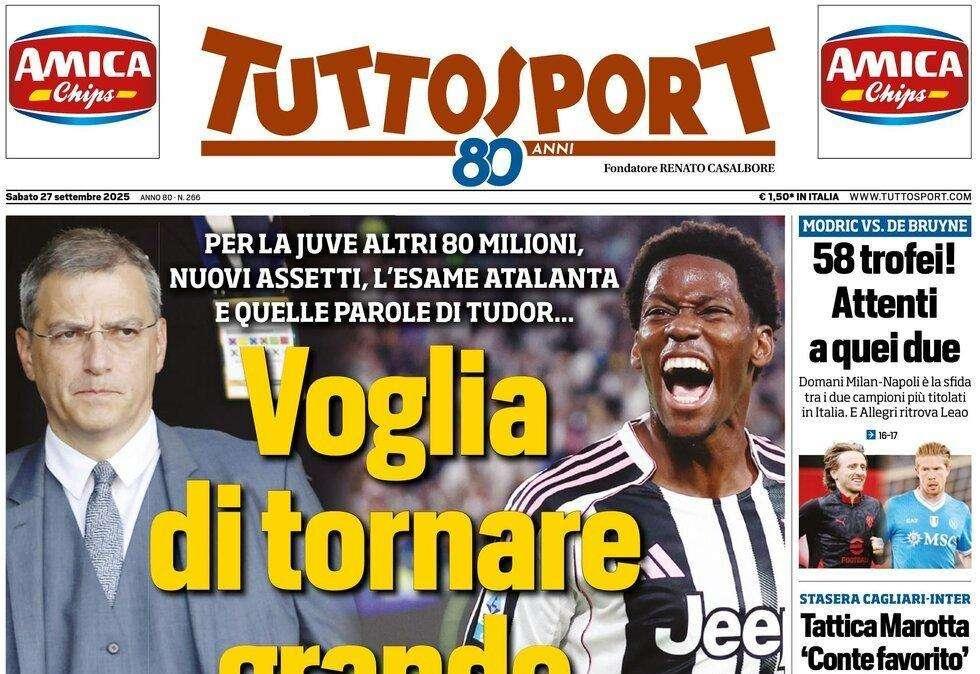 Tuttosport: "Voglia di tornare grande"