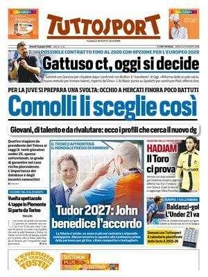 Tuttosport: "Gattuso ct, oggi si decide". Nessun titolo su De Bruyne-Napoli