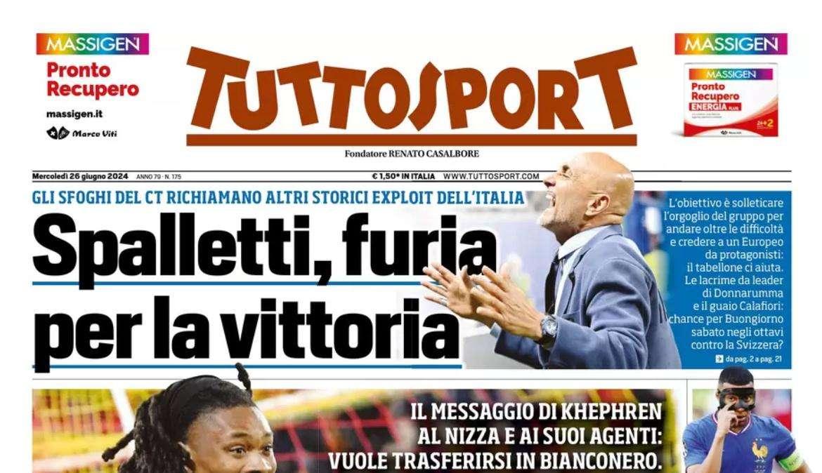 Tuttosport: “Il Conte Day accende Napoli”