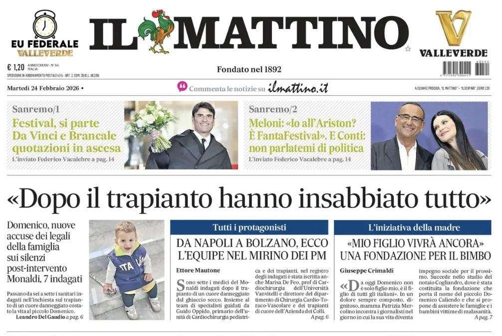 Il Mattino sugli errori a Bergamo: "Il danno e la beffa"