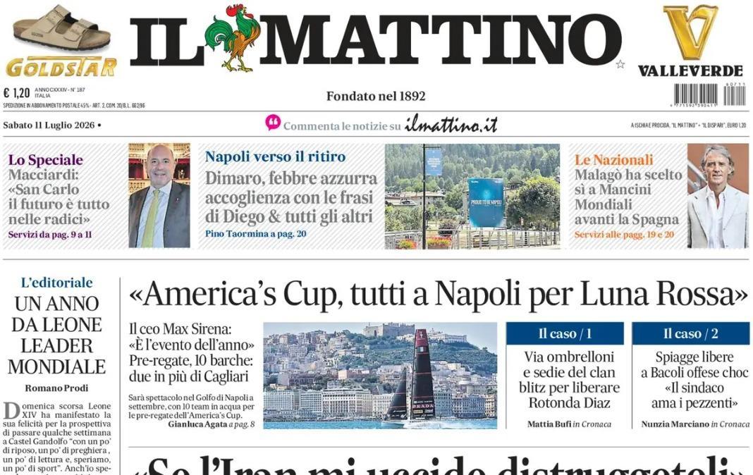 "Tutti a Napoli per Luna Rossa", Il Mattino: "E’ l'evento dell'anno"