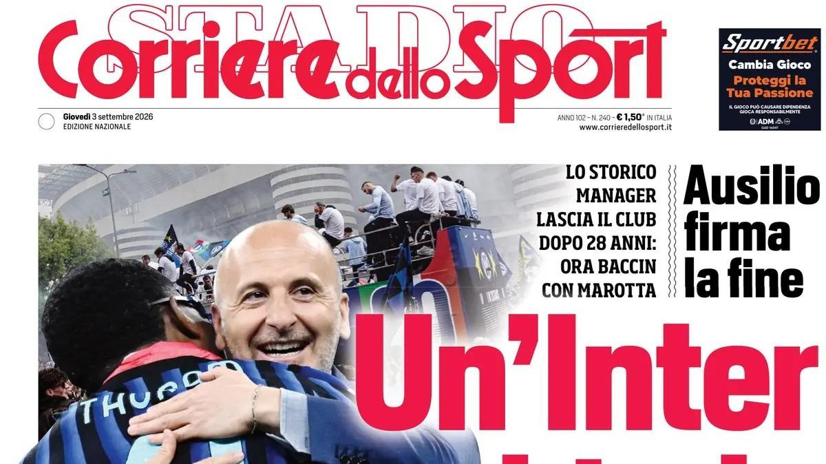 Addio Ausilio, Corriere dello Sport: "Un'Inter chiude"