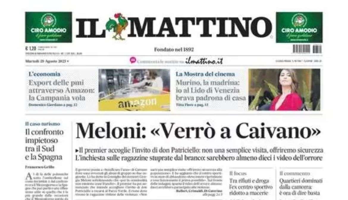 PRIMA PAGINA - Il Mattino: "Una freccia danese per l'attacco di Garcia"