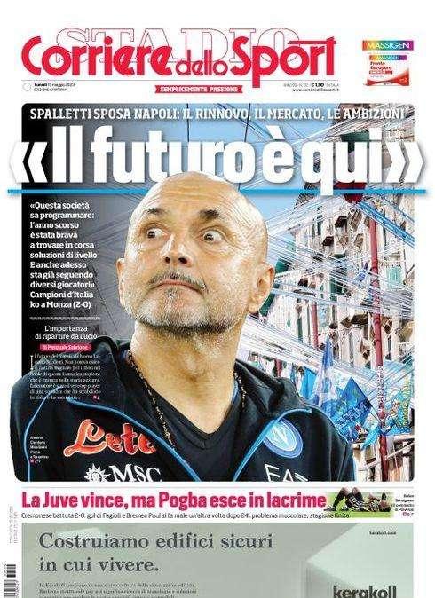 PRIMA PAGINA - CdS Campania: "Spalletti: 'Il futuro è qui'"