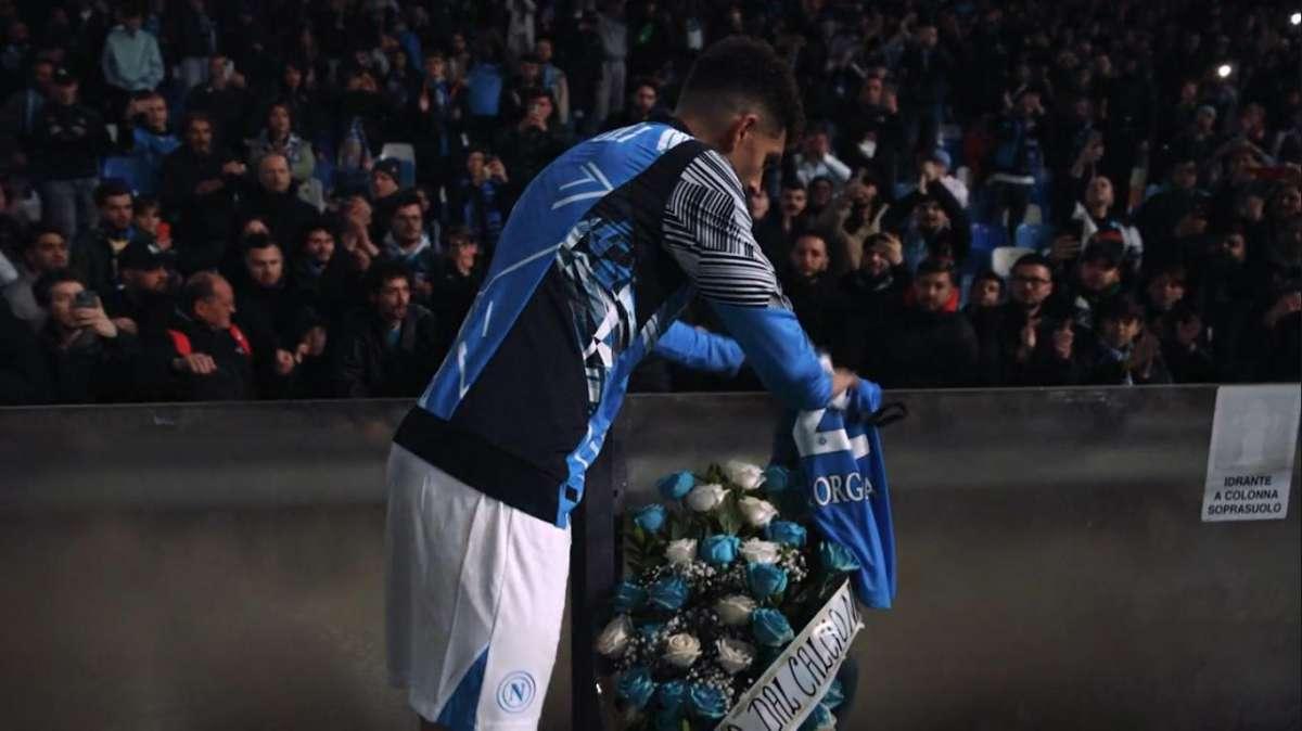 Omaggio al giovane Diego: il bellissimo gesto di Di Lorenzo dopo la vittoria col Milan