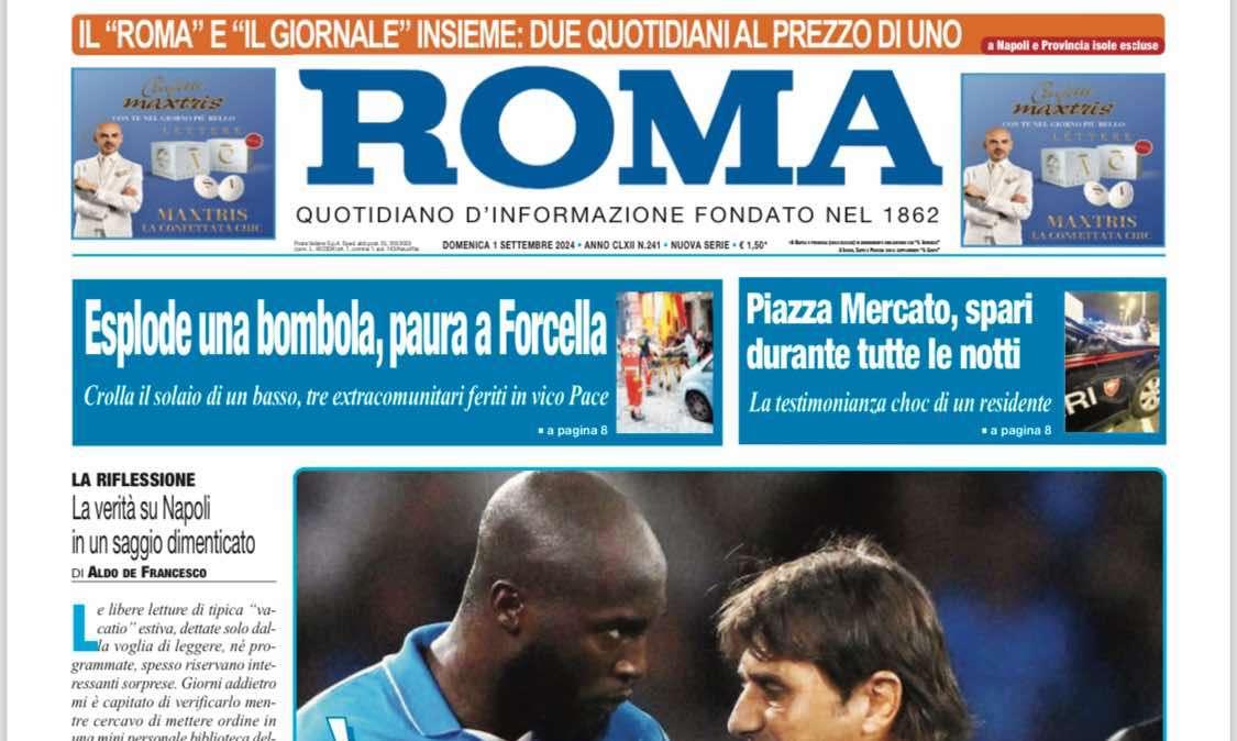 Il Roma celebra il Napoli: "E' subito Big-Rom!"