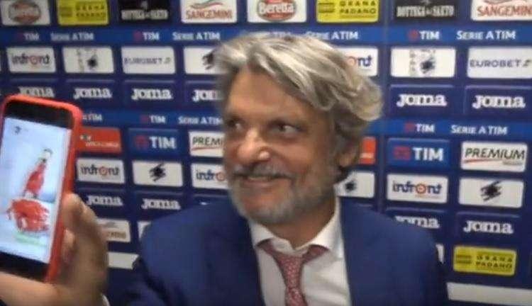 VIDEO - Ferrero mostra dei cornetti portafortuna, poi fa retromarcia: "Mica siamo a Napoli!"