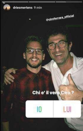 FOTO - "Chi è il vero Ciro?", Mertens sorridente al fianco di Ferrara