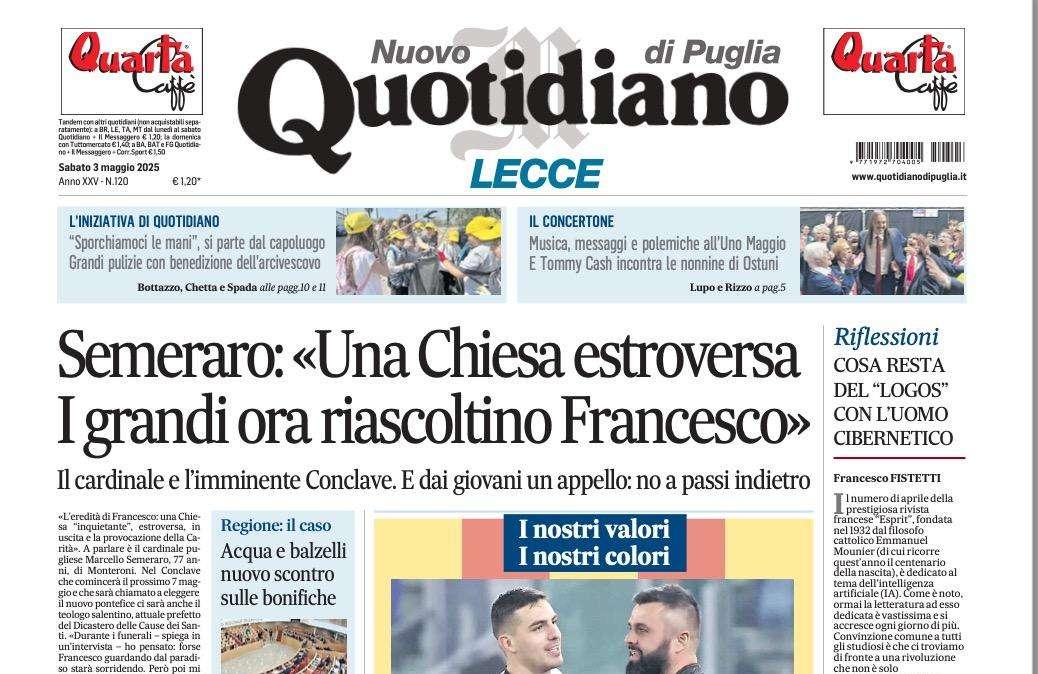 Nuovo Quotidiano di Puglia: "Forza Lecce! Dopo una settimana di dolore"