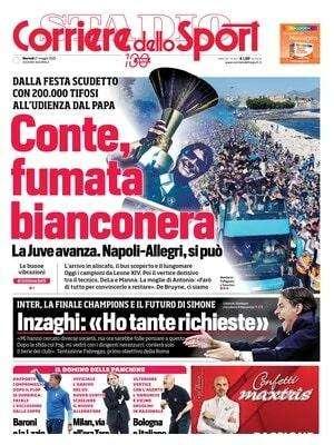 "Conte, fumata bianconera": la prima del Corriere dello Sport lascia pochi dubbi 