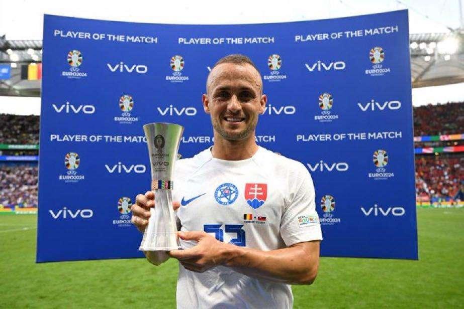 Belgio-Slovacchia, Lobotka premiato come Man of the Match