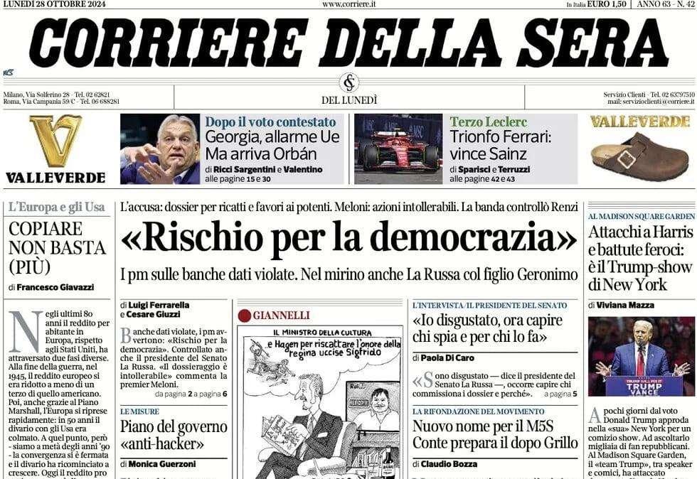 Corsera:  "Tra Inter e Juve finisce 4-4. Sorridono Conte e il Napoli"