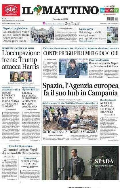 Il Mattino: "Conte: Prego per i miei giocatori"