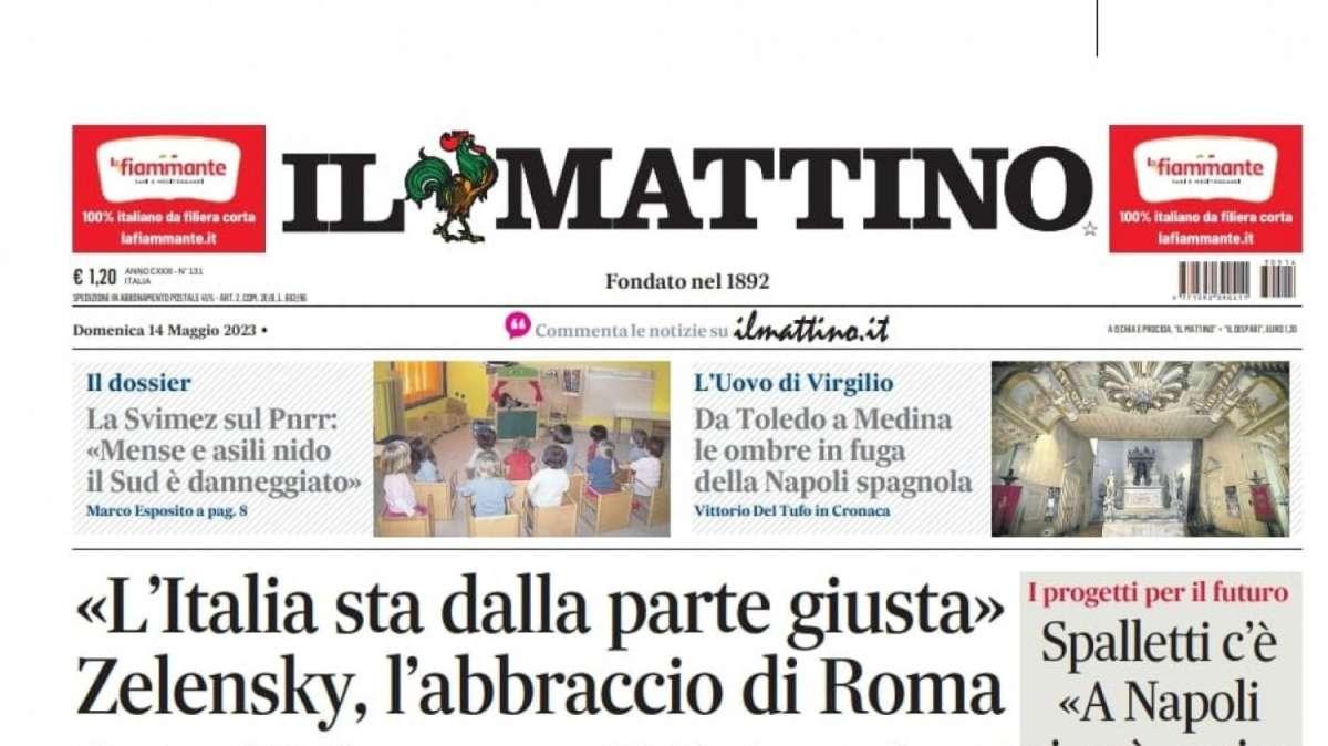 PRIMA PAGINA - Il Mattino: "Spalletti c'è: 'A Napoli si può aprire un ciclo'" 